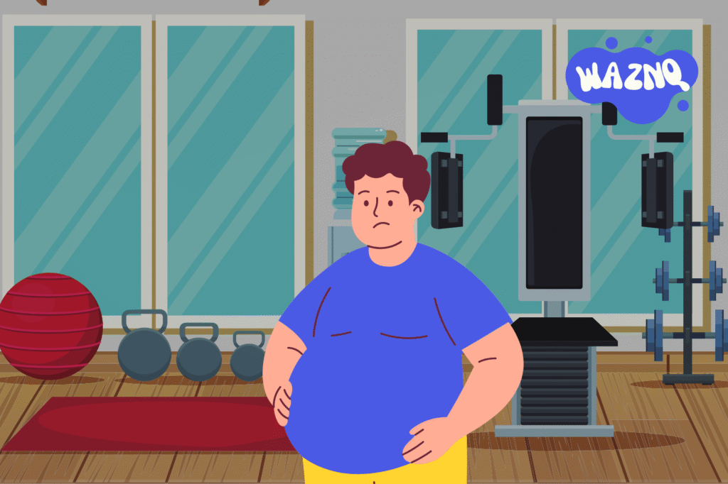 Illustration showing hidden causes of belly fat and effective steps to reduce it naturally