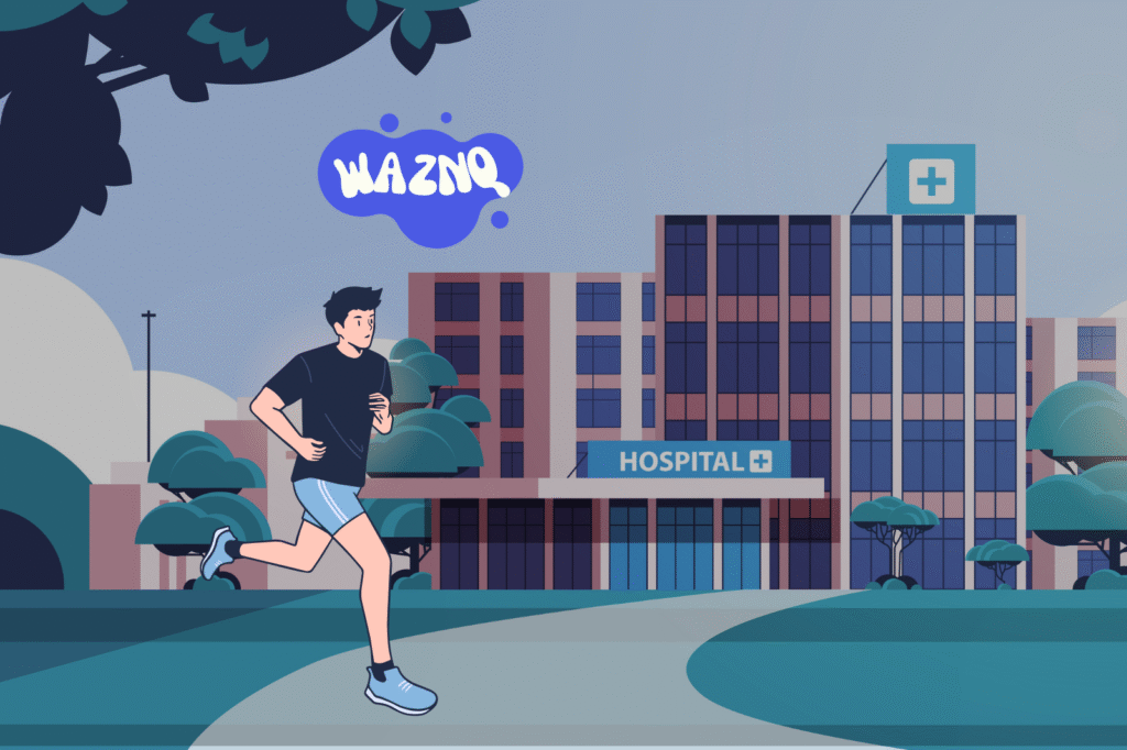 A runner jogging outdoors symbolizing the impact of running on colon health, showing both benefits and potential risks