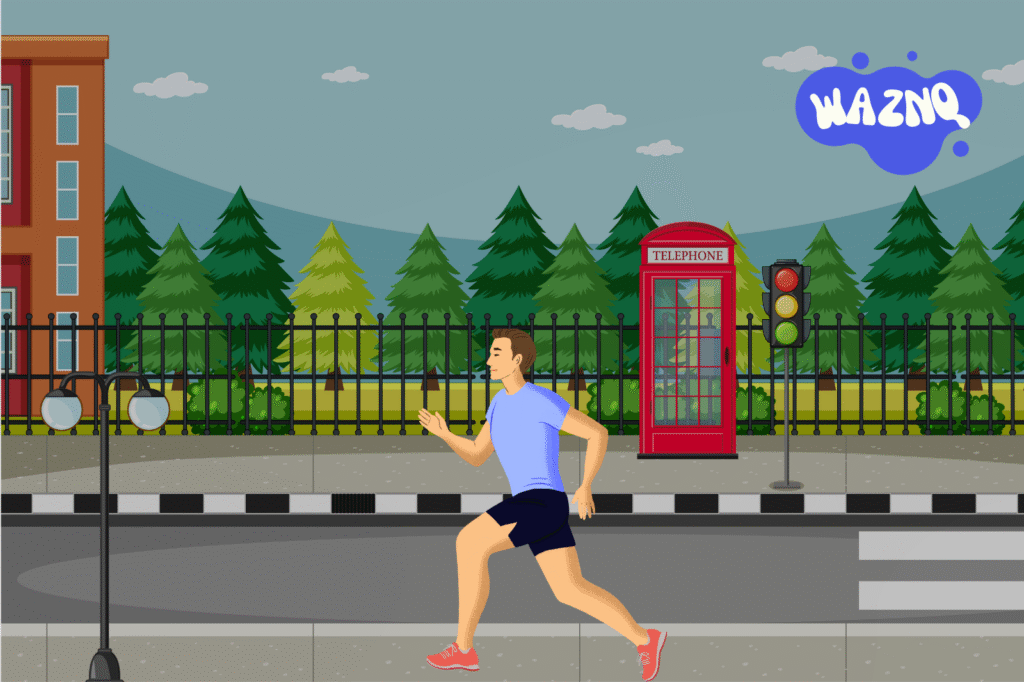 A runner jogging outdoors symbolizing the impact of running on colon health, showing both benefits and potential risks